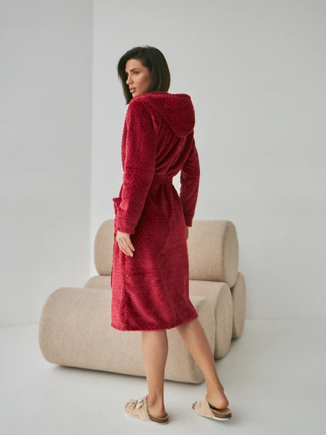 Халат женский BARWA garments 0227/1 XL Красный (2110002274021) - изображение 2