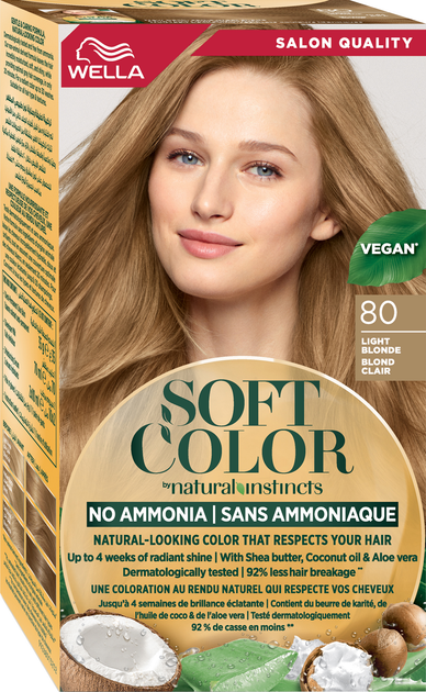 Краска для волос безаммиачная Wella Soft Color 80 Светлый блонд 35 г ...