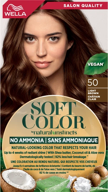 Краска для волос безаммиачная Wella Soft Color 50 Светло-коричневый 35 г (3614228865821) - изображение 2