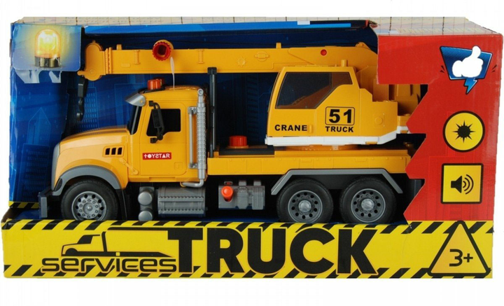 Samochód ciężarowy Dromader Services Truck Crane With Sound (6900360029021) - obraz 1