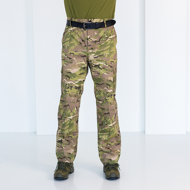Брюки мужские саржа Мультикам, камуфляжные брюки для охоты и рыбалки 54 - изображение 1