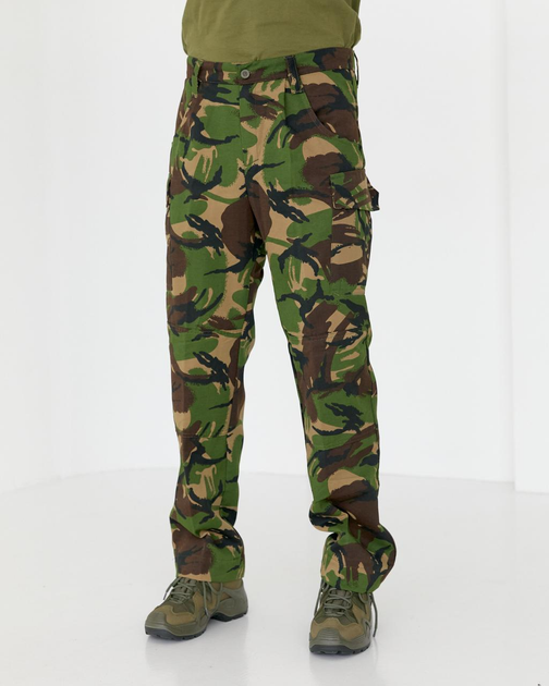 Брюки мужские камуфляж Британка с усиленными коленями, брюки полевые камуфляжные хлопковые 48 - изображение 1