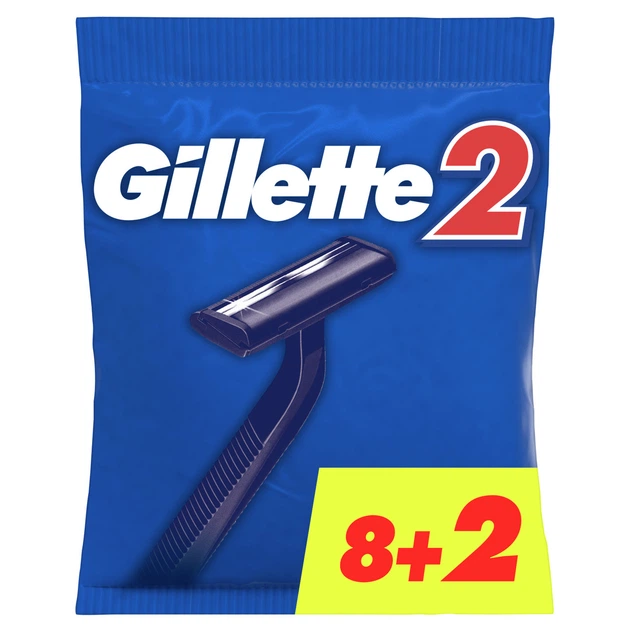Бритва для гоління одноразова Gillette 2 10 шт (7702018874293) - Фото 1 Бритва для гоління одноразова Gillette 2 10 шт (7702018874293) - изображение 1