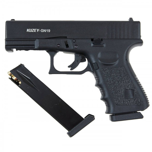 Стартовый пистолет Kuzey GN19 black + Доп магазин - изображение 2
