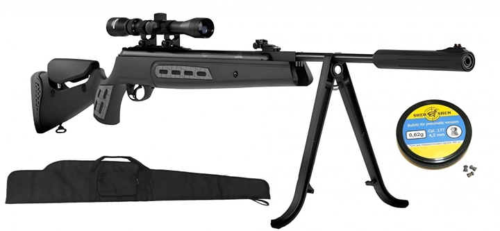 Пневматична гвинтівка Hatsan 125 Sniper + Оптика + Чехол + Кулі - зображення 1