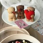 Силіконовий молд Ведмедик з подарунком - Фото 3 Силіконовий молд Ведмедик з подарунком - изображение 3