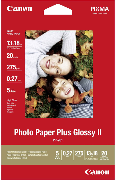Papier fotograficzny Canon PP-201 5 x 7 20 arkuszy (2311B018) - obraz 1