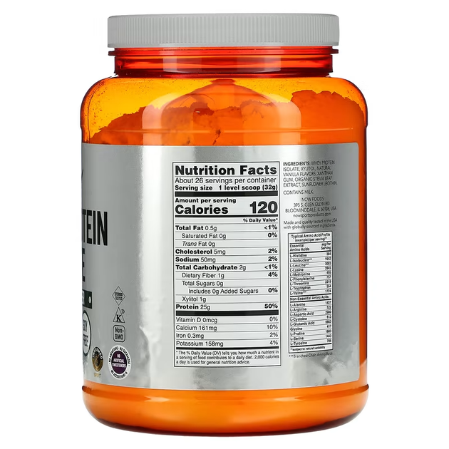 Ізолят Сироваткового Протеїну Whey Protein Isolate - 816г Ванільний крем - зображення 2