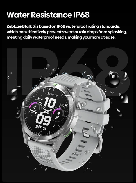 Смарт-часы Zeblaze Btalk 3 (голосовые вызовы, Тонометр) Midnight Black - изображение 6
