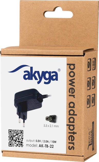 Універсальний адаптер живлення AKYGA 5.0V 2.0A 10W (AK-TB-22) - зображення 5