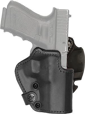 Кобура Front Line LKC для Glock 26/27/28. Матеріал - Kydex/шкіра/замша. Колір - чорний - зображення 1