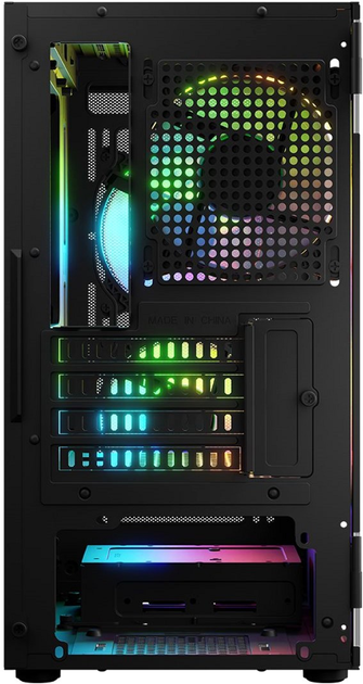 Obudowa Logic Concept Portos Mesh+Glass ARGB fans 3x120 mm Black (AM-PORTOS-10-0000000-0002) - obraz 5