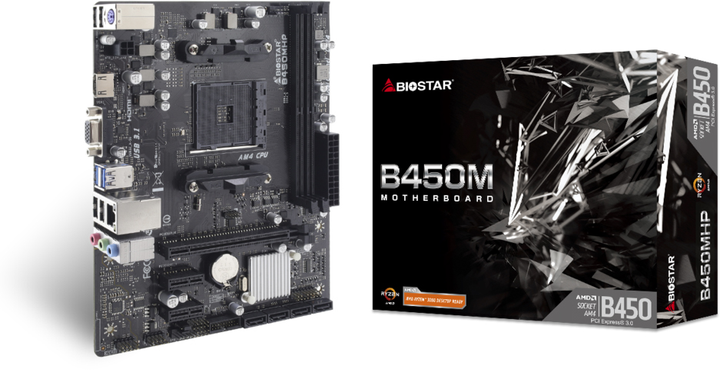 Материнська плата Biostar B450MHP (sAM4, AMD B450, PCI-Ex16) (4712960685970) - зображення 4