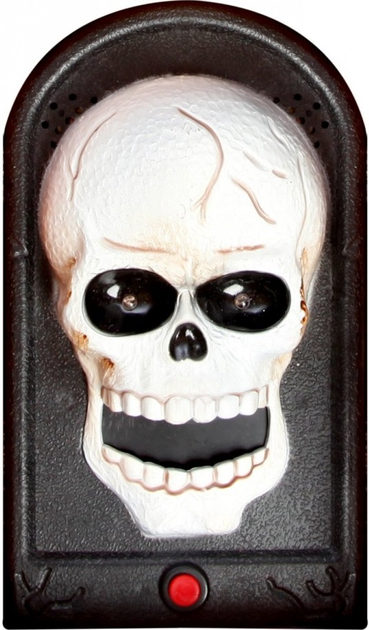 Dekoracja na Halloween Det Gamle Apotek Skull Door Bell (5713582735967) - obraz 1