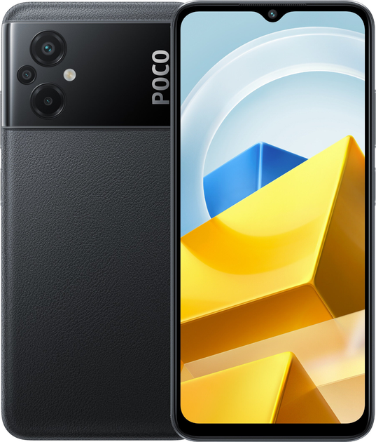 Smartfon Poco M4 5G 6/128GB DualSim Power Black (6934177779077) - obraz 1