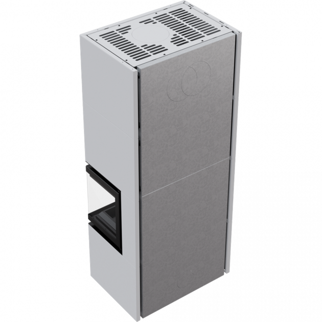 Камінна топка Kratki SIMPLE 8 BS права в обудові BOX стальний - білий - изображение 2