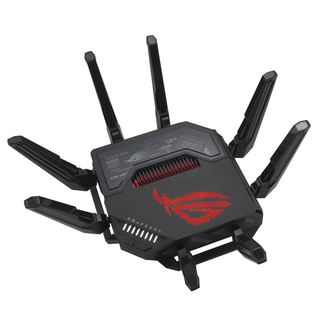 Бездротовий маршрутизатор Asus ROG Rapture GT-BE98 (90IG08F0-MO9A0V) ( Black ) - Фото 6 Бездротовий маршрутизатор Asus ROG Rapture GT-BE98 (90IG08F0-MO9A0V) ( Black ) - зображення 6