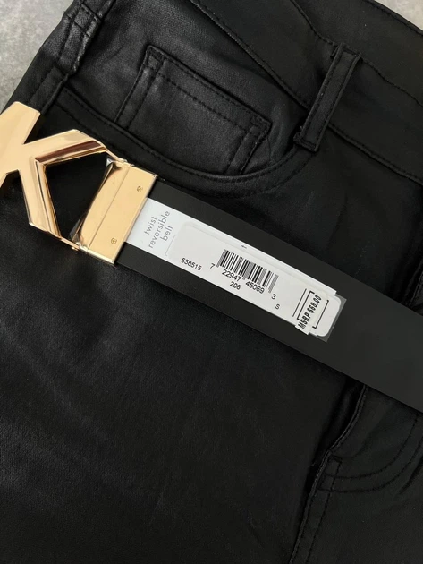 Женский кожаный двусторонний ремень Michael Kors Reversible Logo and Leather (558515) - изображение 5