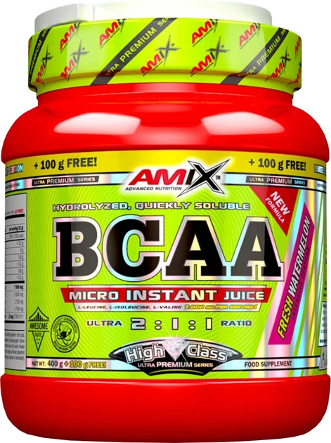 BCAA Amix Micro Instant Juice порошок 400 г + 100 г Фруктовый Пунш (8594159538535) - Фото 1 BCAA Amix Micro Instant Juice порошок 400 г + 100 г Фруктовый Пунш (8594159538535) - изображение 1