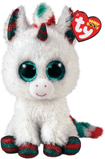 М'яка іграшка TY Beanie Boos Різдвяний Єдиноріг 15 см (0008421362387) - зображення 1