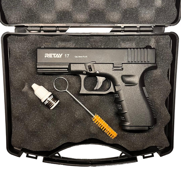Стартовый пистолет Glock 17, Retay G17, Cигнальный пистолет под холостой патрон 9мм - изображение 2