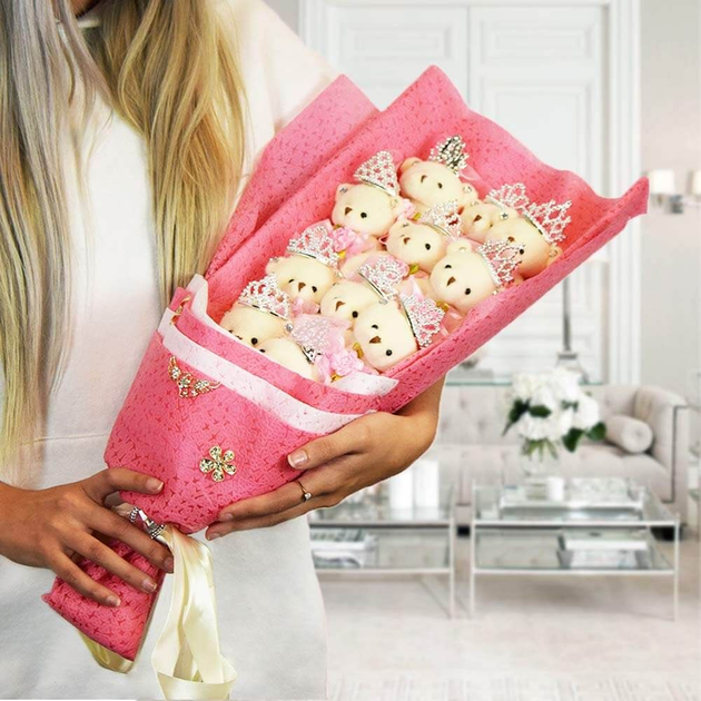 Bukiet zabawek Mikamax Bouquet of Teddy Bear (8719481355296) - obraz 4