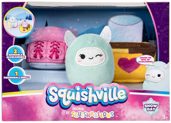 М'яка іграшка Jazwares Squishville Snow Day з аксесуарами (0191726434757) - зображення 1