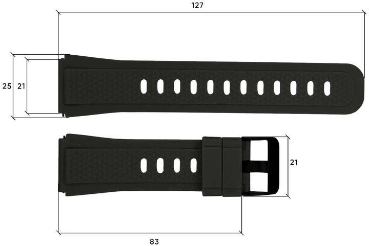 Ремінець для смарт годинника Modfit Shockwave Black - зображення 3