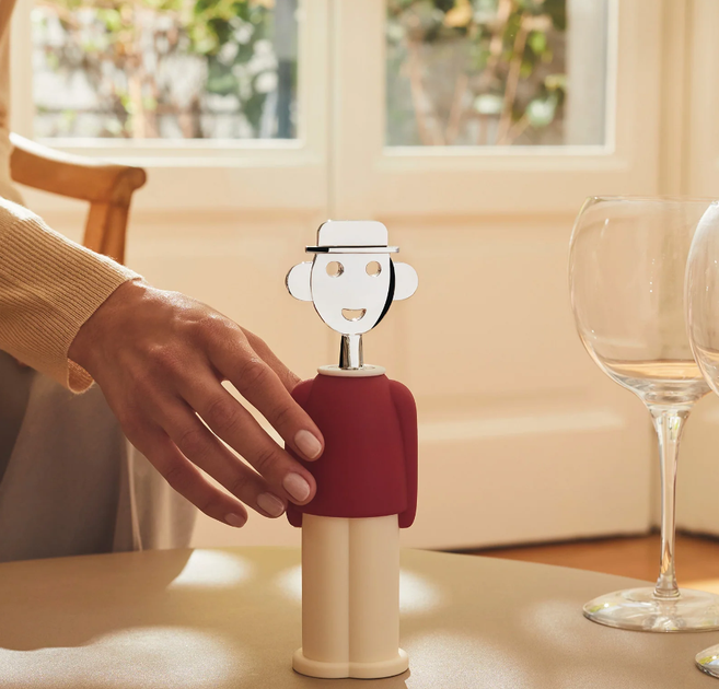 Штопор механический Alessi Alessandro M 21 см красный (AAM23RED) - Фото 3 Штопор механический Alessi Alessandro M 21 см красный (AAM23RED) - изображение 3