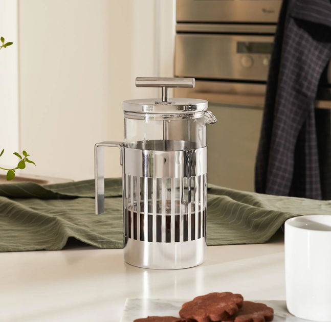 Френч-пресс Alessi 240 мл на 3 чашки (90943C3) - Фото 4 Френч-пресс Alessi 240 мл на 3 чашки (90943C3) - изображение 4