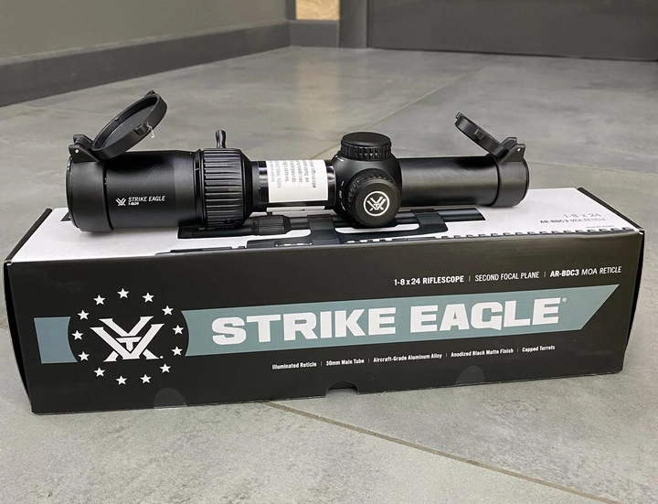 Оптичний приціл з підсвічуванням Vortex Strike Eagle 1-8x24 сітка AR-BDC3 труба 30мм - зображення 2