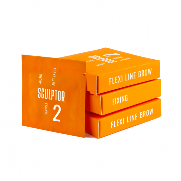 Фиксирующий препарат для ламинирования бровей Flexi line brow fixing №2 Sculptor 1,5ml - изображение 2