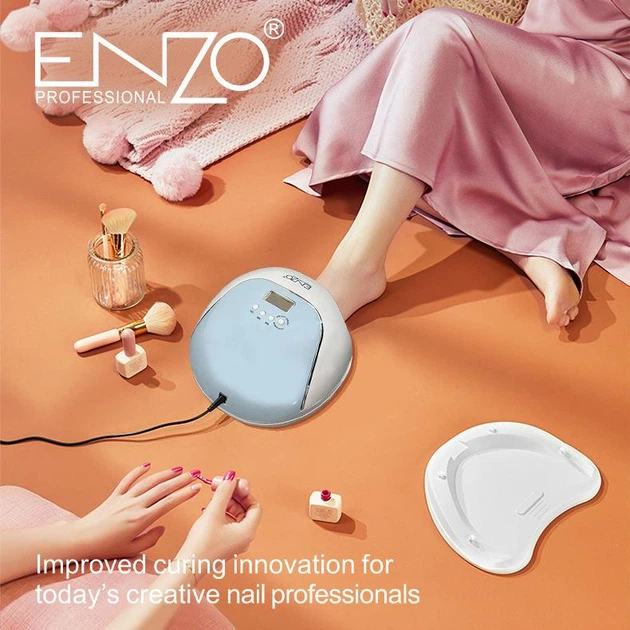 Настольная Ультрафиолетовая профессиональная лампа для ногтей UV LAMP 240W ENZO EN-018 для полимеризации Pink - изображение 3