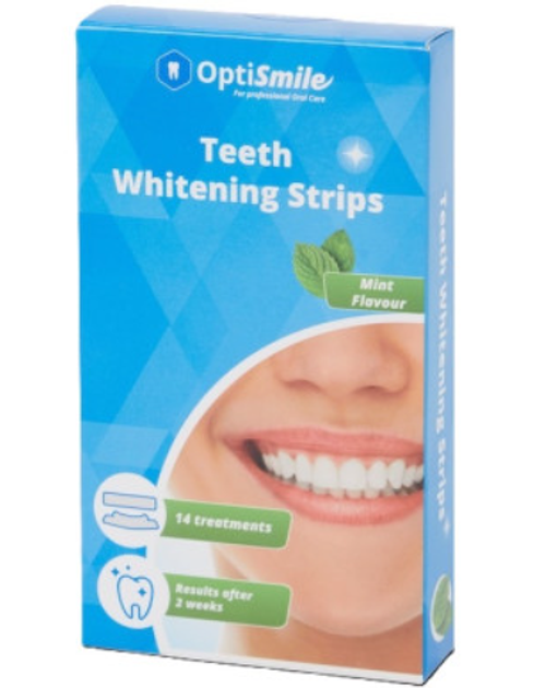 Полоски для отбеливания зубов OptiSmile Teeth Whitening Strips Mint 14 ...