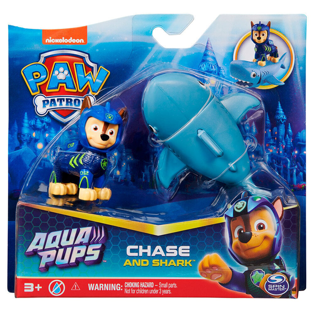 Набір фігурок Spin Master Paw Patrol Aqua Hero Pups Chase 2 шт (0778988446768) - зображення 1