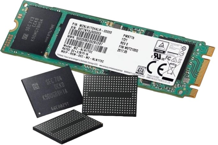SSD диск Samsung PM871b 256GB 2.5" SATAIII TLC (MZNLN256HAJQ-00000) - зображення 1