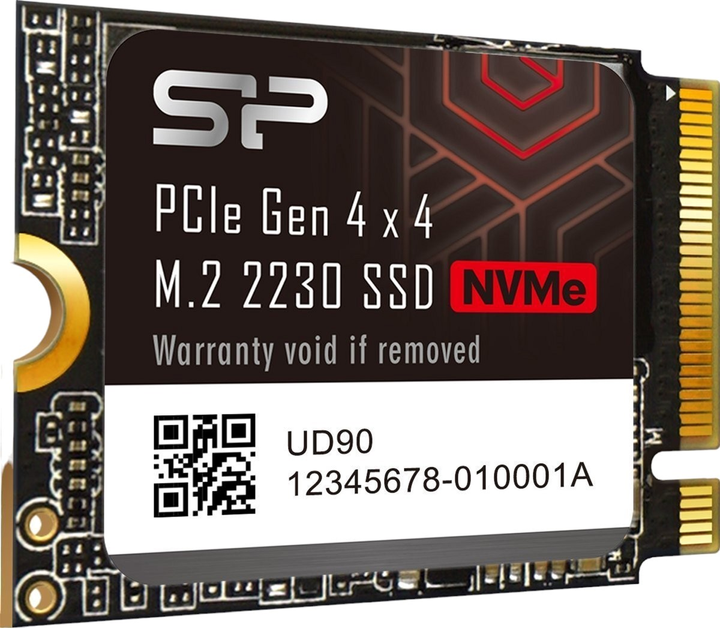 Dysk SSD Silicon Power UD90 1TB M.2 2230 NVMe PCIe 4.0 x4 3D NAND (TLC) (SP01KGBP44UD9007) - obraz 2