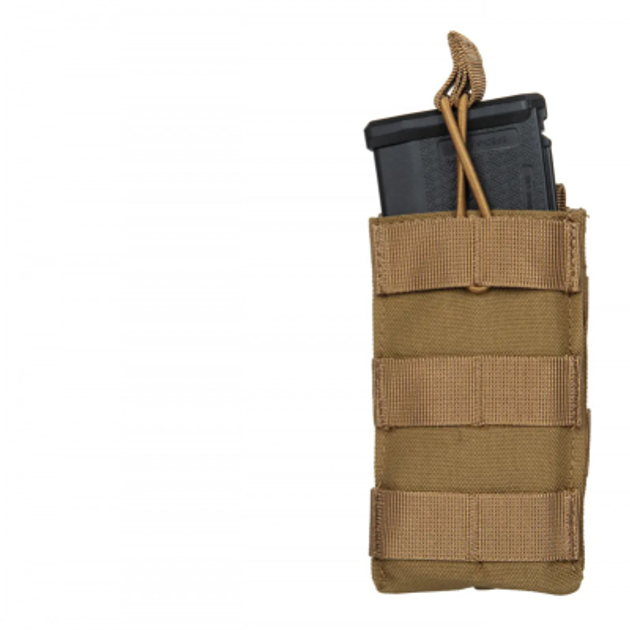 Підсумок відкритий Specna Arms Single Rifle Magazine Pouch Coyote - зображення 2