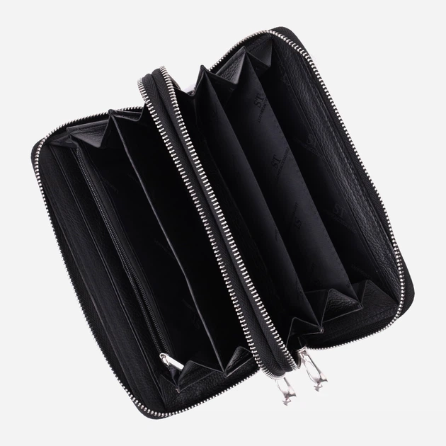 Портмоне ST Leather Accessories leather-22531 Черное - изображение 3