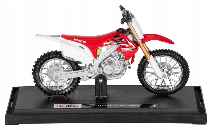 Metalowy model motocykla Maisto Honda CRF 450R 1:18 (5907543772508) - obraz 5
