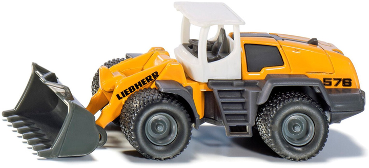 Metalowy model traktora Siku Liebherr z ładowaczem czołowym (4006874014774) - obraz 1