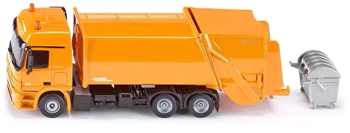 Metalowy model śmieciarki Siku Super Garbage z kontenerem na odpady 1:50 (4006874029389) - obraz 2