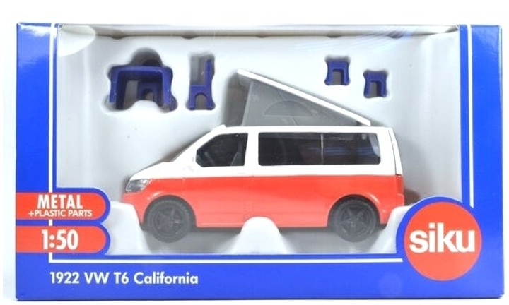 Metalowy model samochodu Siku Volkswagen T6 California 1:50 (4006874919222) - obraz 1