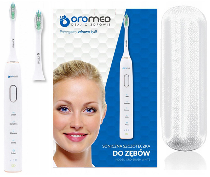Elektryczna szczoteczka do zębów Oromed ORO BRUSH WHITE (SZC_ORO-BRUSH WHITE) - obraz 3