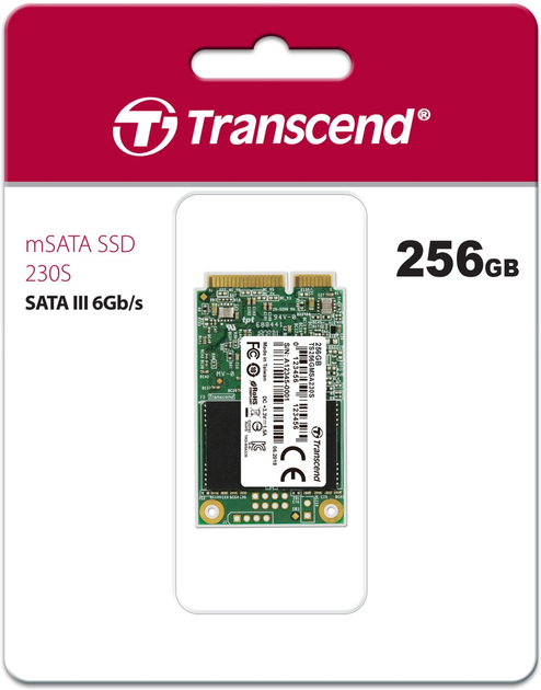 Dysk SSD Transcend MSA230S 256 GB mSATA III 3D NAND TLC (TS256GMSA230S) - obraz 2