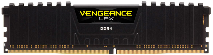 Оперативна пам'ять Corsair DDR4-3600 16384MB PC4-28800 Vengeance LPX Black (CMK16GX4M1Z3600C18) - зображення 1