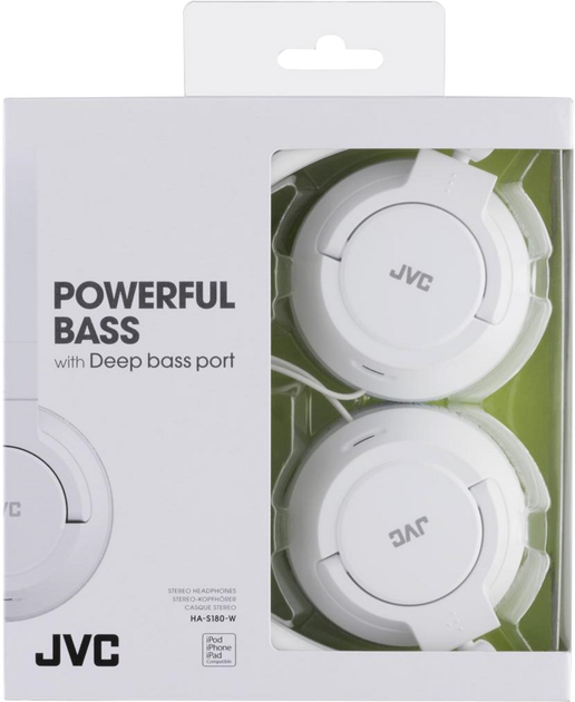 Навушники JVC HA-S180 White (HA-S180-W) - зображення 2