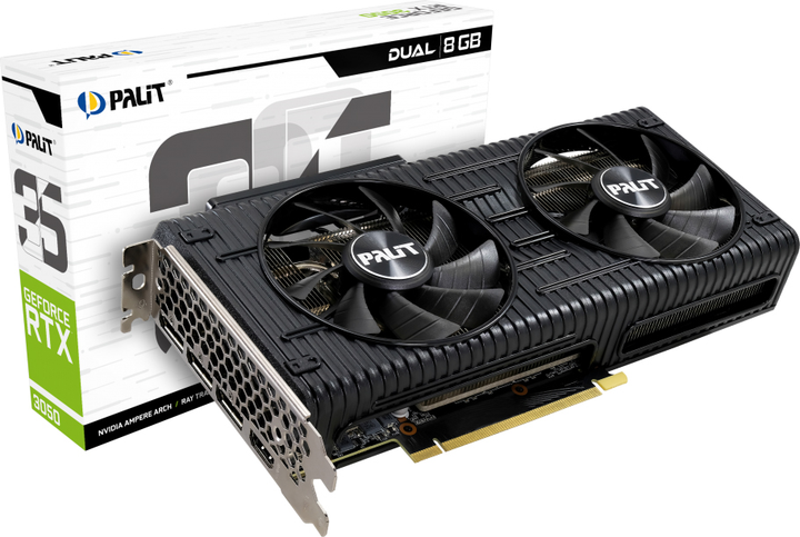 Karta graficzna Palit PCI-Ex GeForce RTX 3050 Dual 8GB GDDR6 128bit 3 x DisplayPort, HDMI (NE63050019P1-190AD) - obraz 10