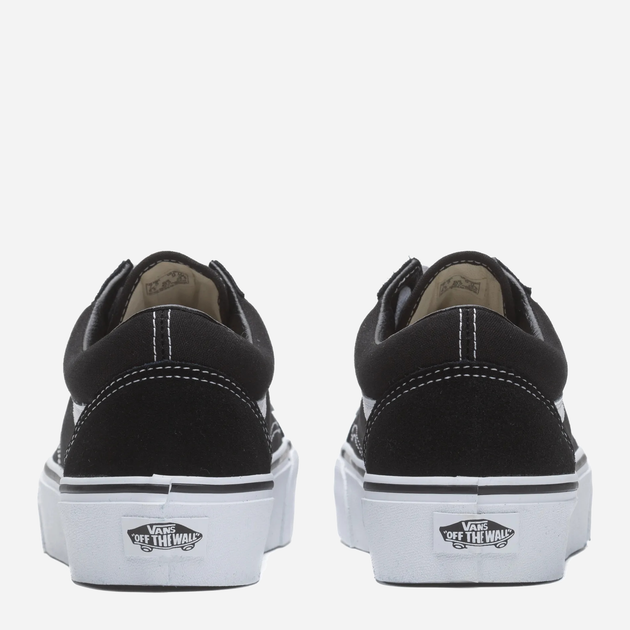 Жіночі кеди низькі Vans Old Skool Platform VN0A3B3UY28 40 Чорний/Білий (190849398212) - зображення 3