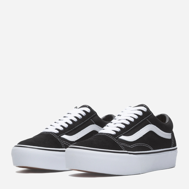 Tenisówki damskie materiałowe Vans Old Skool Platform VN0A3B3UY28 41 Czarny/Biały (190849399011) - obraz 2